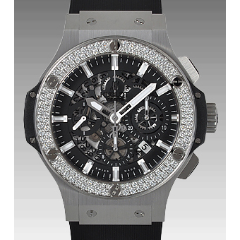 HUBLOT ウブロ ビッグバン コピー 311.SX.1170.RX.1104 アエロバン スチール ダイヤモンド クロノグラフETA7750搭載